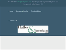 Tablet Screenshot of hatleysales.com